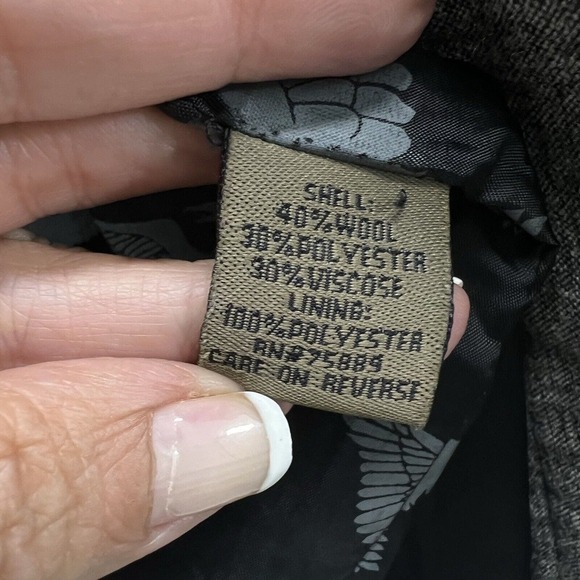 Buckle BKE Jacket Mens Medium Gray Wool Blend Western Cowboy Lined Snap And Zip - Picture 15 of 16